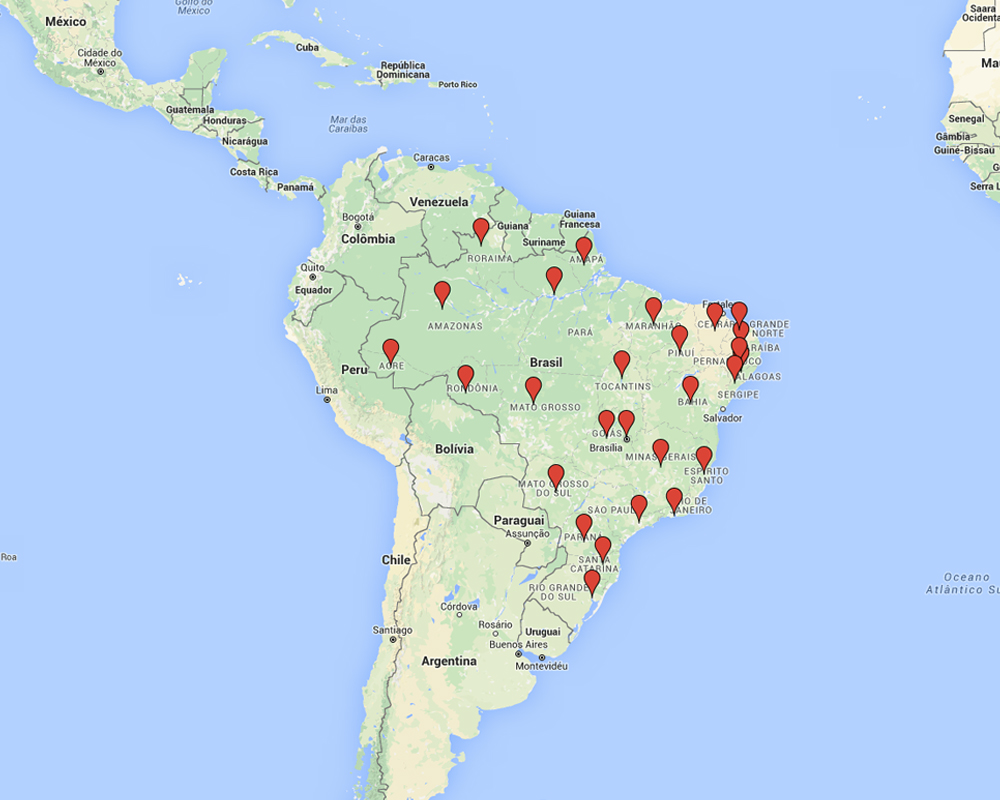 Mapa interativo mostra 4.180 casos notificados de Microcefalia no país