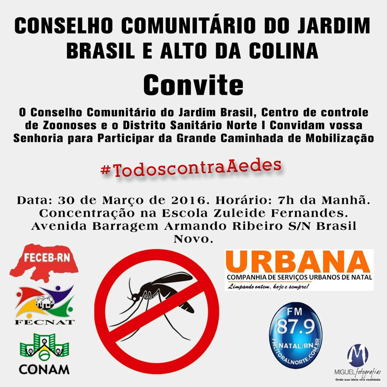 SMS Natal realiza caminhada contra o Aedes aegypti no Brasil Novo