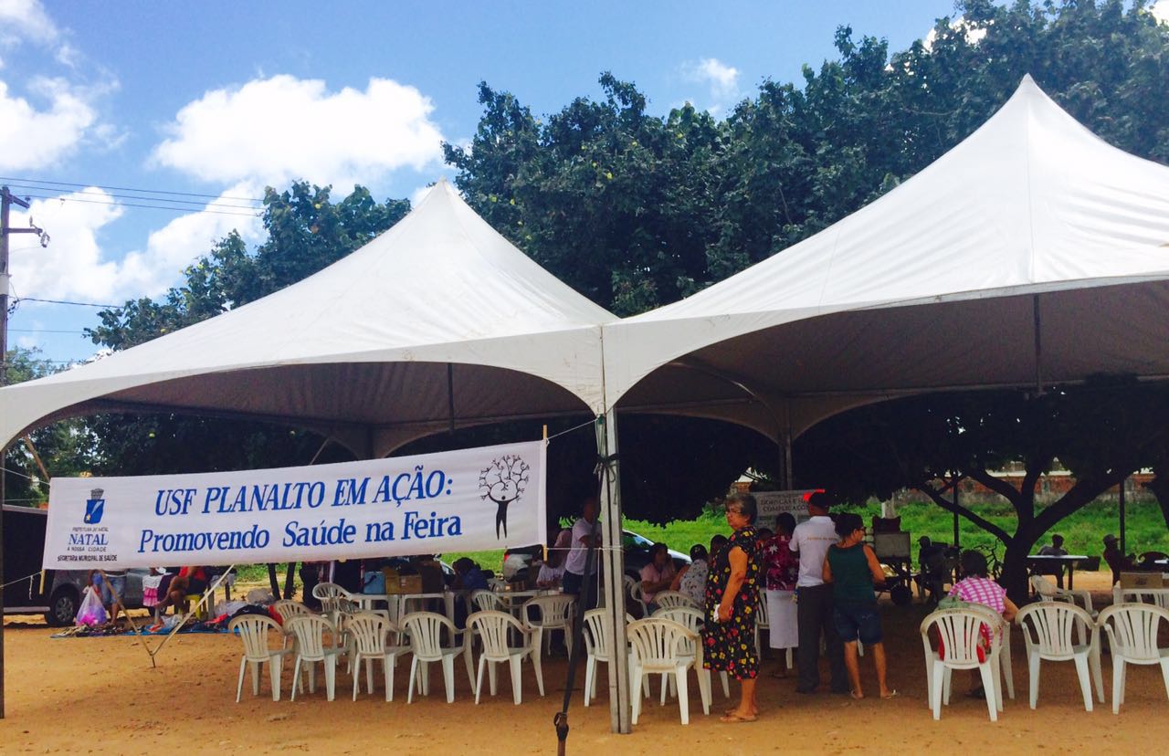 SMS Natal leva ações de saúde à feira do Planalto