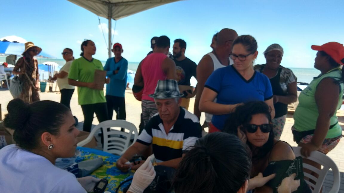 Saúde na Praia retorna ações de promoção à saúde na orla de Ponta Negra em Natal